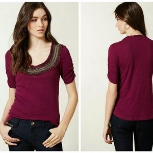 Deletta Jewelscape beaded collar shirt